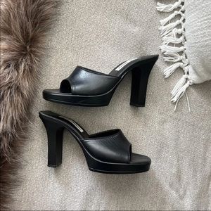 Vintage Steve Madden Block Leather Heels (sold)